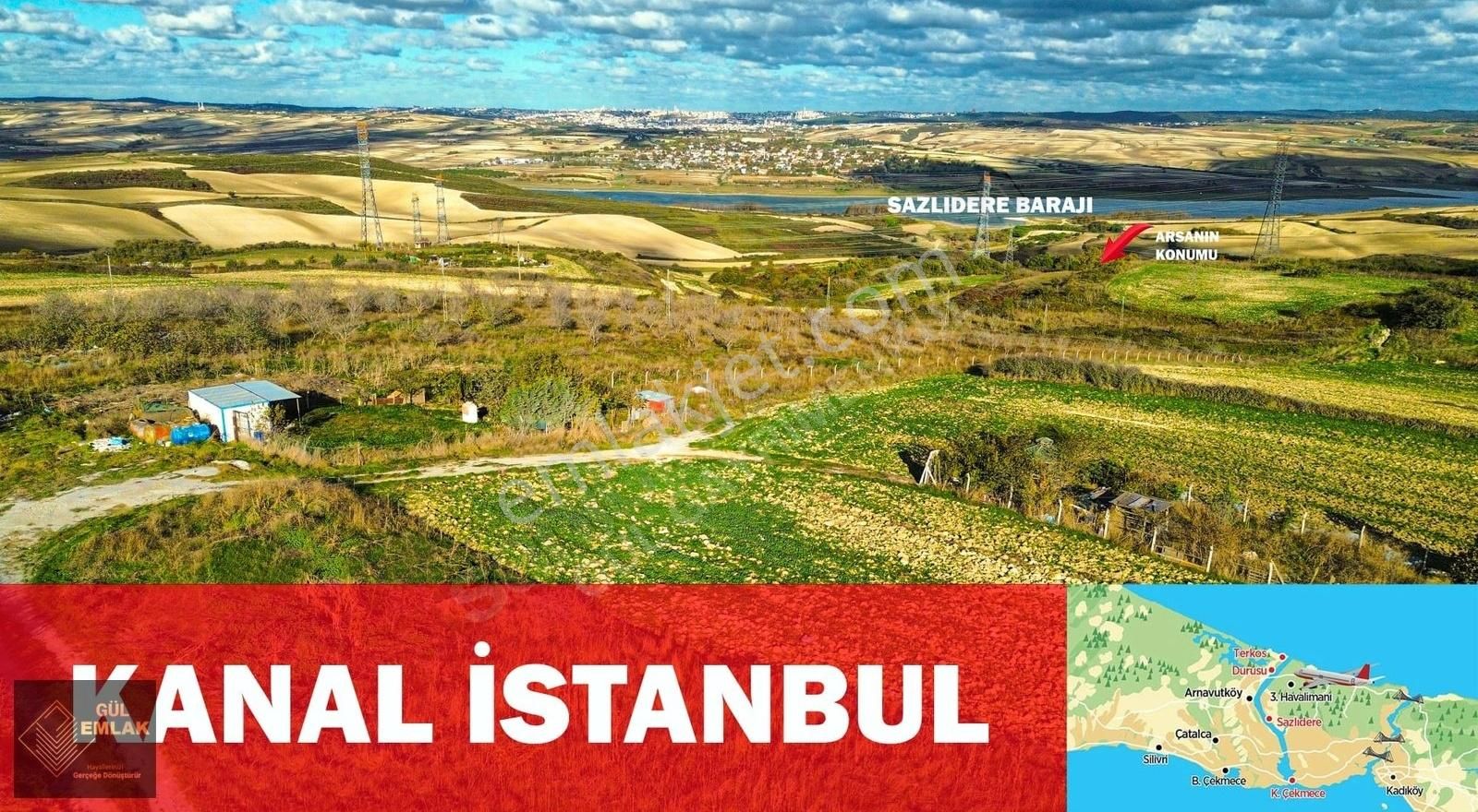 Arnavutköy Sazlıbosna Satılık Konut İmarlı Kanal İstanbul Sazlıbosna İmar Planında Özel Fırsat Satılık Arsa