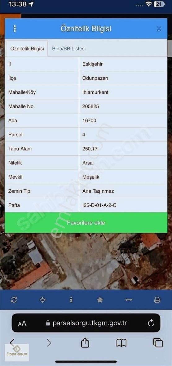Es Lider Grup'tan Kiralık Arsa, Arazi