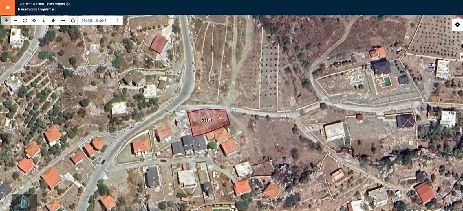 Muğla Marmaris Söğüt Köyünde 521 M2 Satılık Villa Ruhsatlı Arsa - Görsel 8