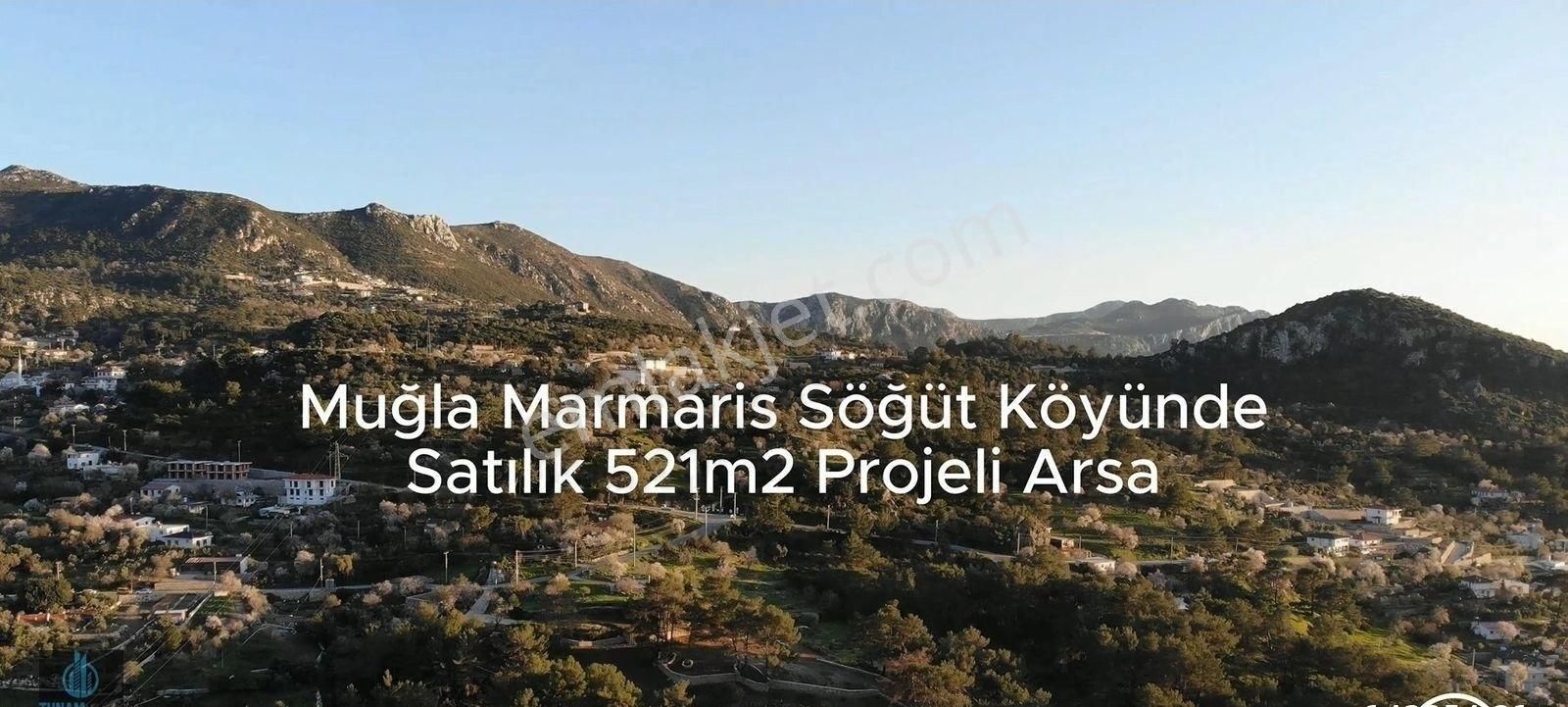 Marmaris Söğüt Satılık Konut İmarlı Muğla Marmaris Söğüt Köyünde 521 m2 Satılık Villa Ruhsatlı Arsa