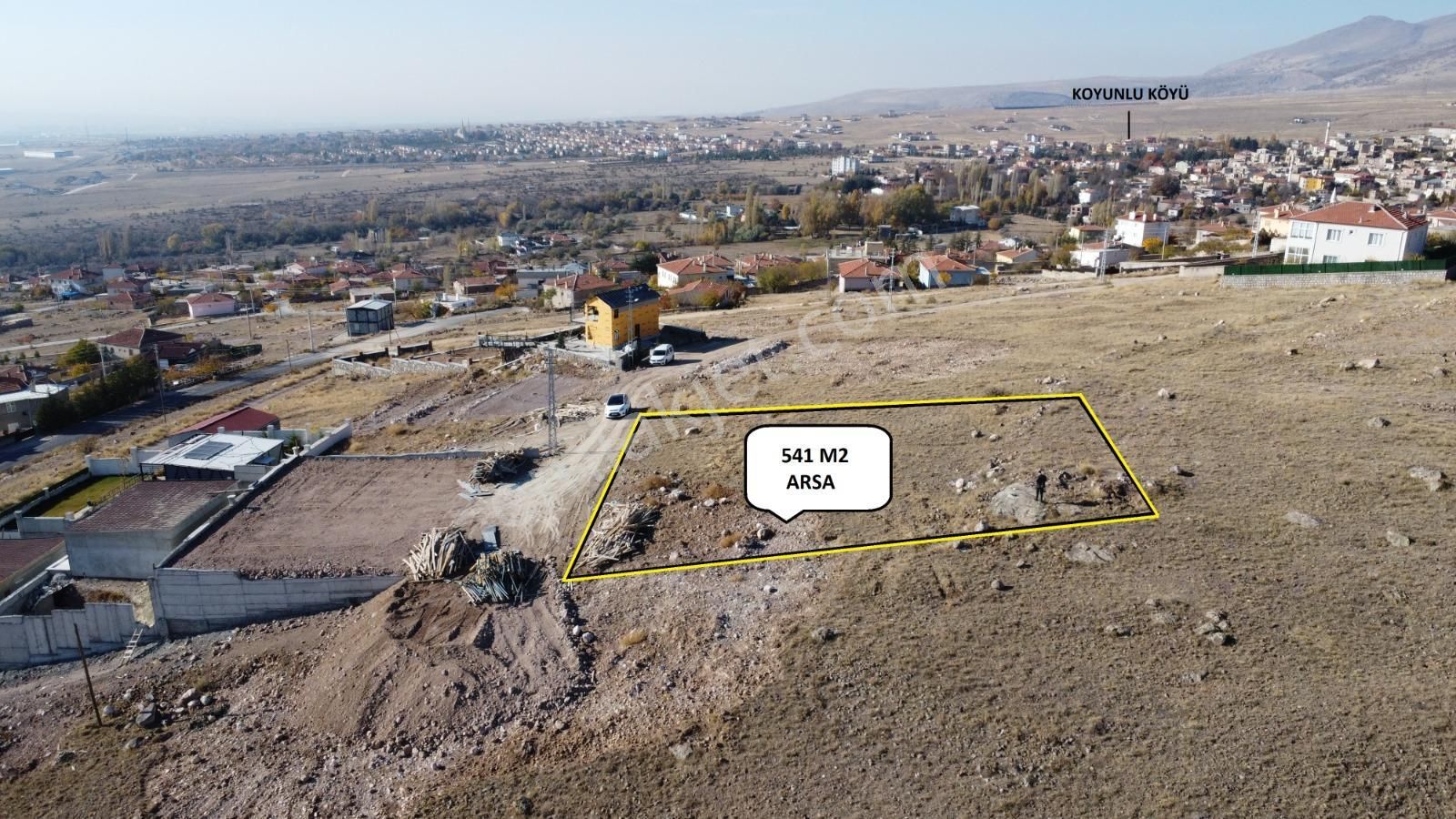 Niğde Merkez Koyunlu Köyü (Yukarı) Satılık Konut İmarlı  NİĞDE MERKEZ KOYUNLU MANZARALI 541M2 SATILIK ARSA