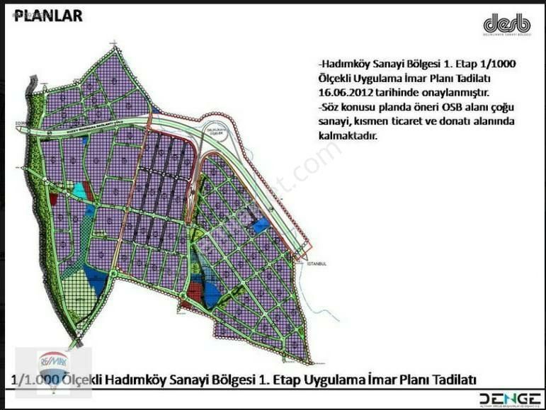 Arnavutköy Deliklikaya Satılık Sanayi İmarlı  Arnavutköy Hadımköy DESB - Bahçeşehir'de Satılık Sanayi Arsaları