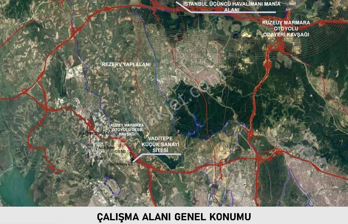 Arnavutköy Deliklikaya Satılık Sanayi İmarlı  Arnavutköy Hadımköy DESB - Bahçeşehir'de Satılık Sanayi Arsaları