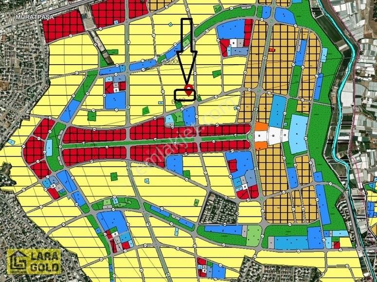 Muratpaşa Güzeloluk Satılık Konut İmarlı KIRCAMİDE 12 KAT KONUT ALANINDA 200 M2 HİSSE SATILIK