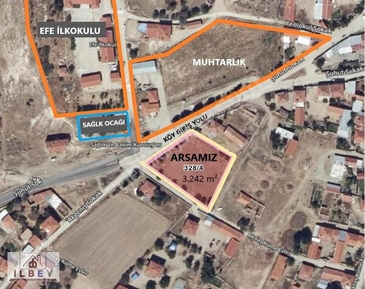 Şuhut Efe Köyü (Efe Sultan) Satılık Konut İmarlı İLBEY // ŞUHUT-EFE KÖYÜ' nde 3.242 m² ARSA