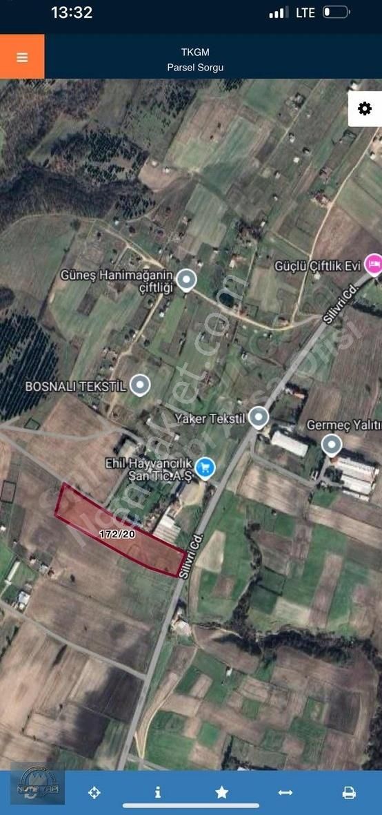 Silivri Beyciler Satılık Tarla Silivri Beyciler 400m2 Asfalt Cephe Yerleşim İçi Çok Kelepir