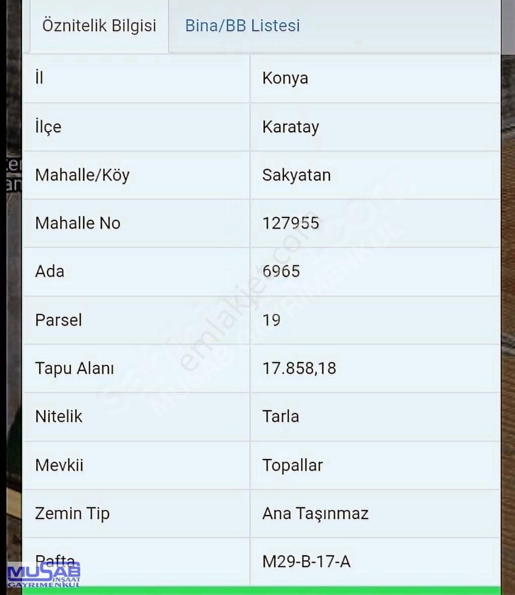 Karatay Sakyatan Satılık Tarla Sakyatanda Eregli Yoluna Cephe Müstakil 17858 M2