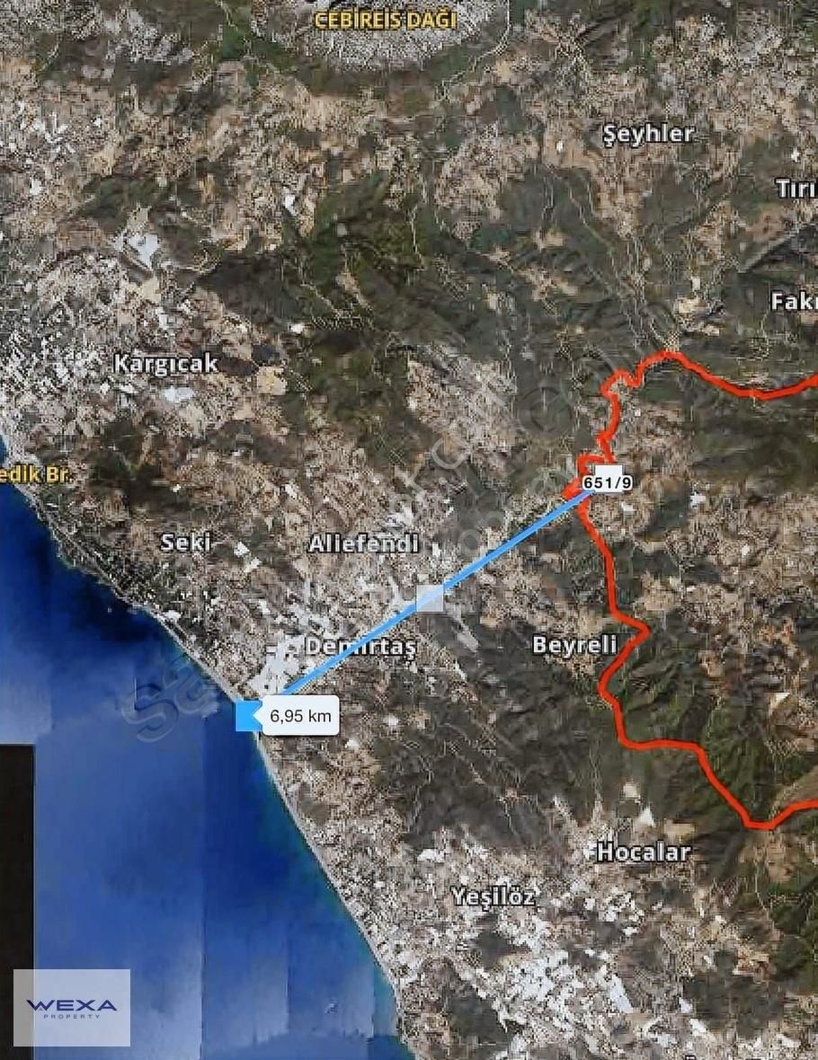 Alanya Çamlıca Satılık Tarla ALANYA ÇAMLICA'DA SATILIK ARSA-EV TAKASI İMKANI