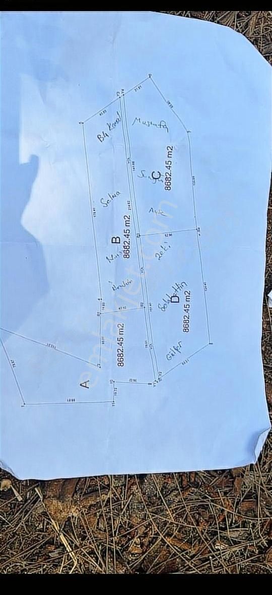 Kepez Kızıllı Da Taksim Yapılmış Satılık 2244m2 Tarla - Görsel 5