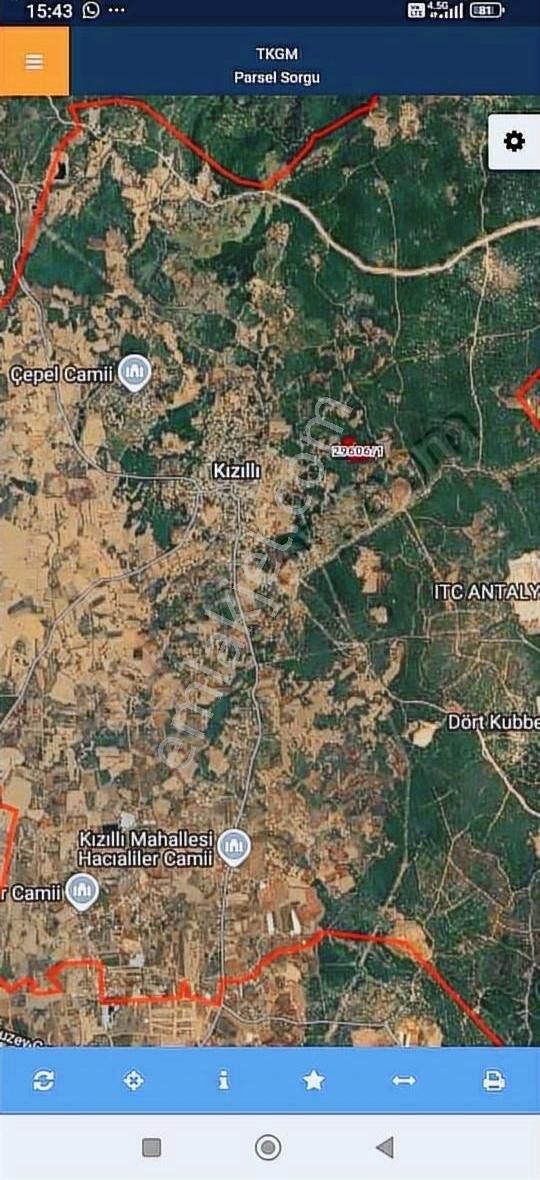 Kepez Kızıllı Da Taksim Yapılmış Satılık 2244m2 Tarla - Görsel 4