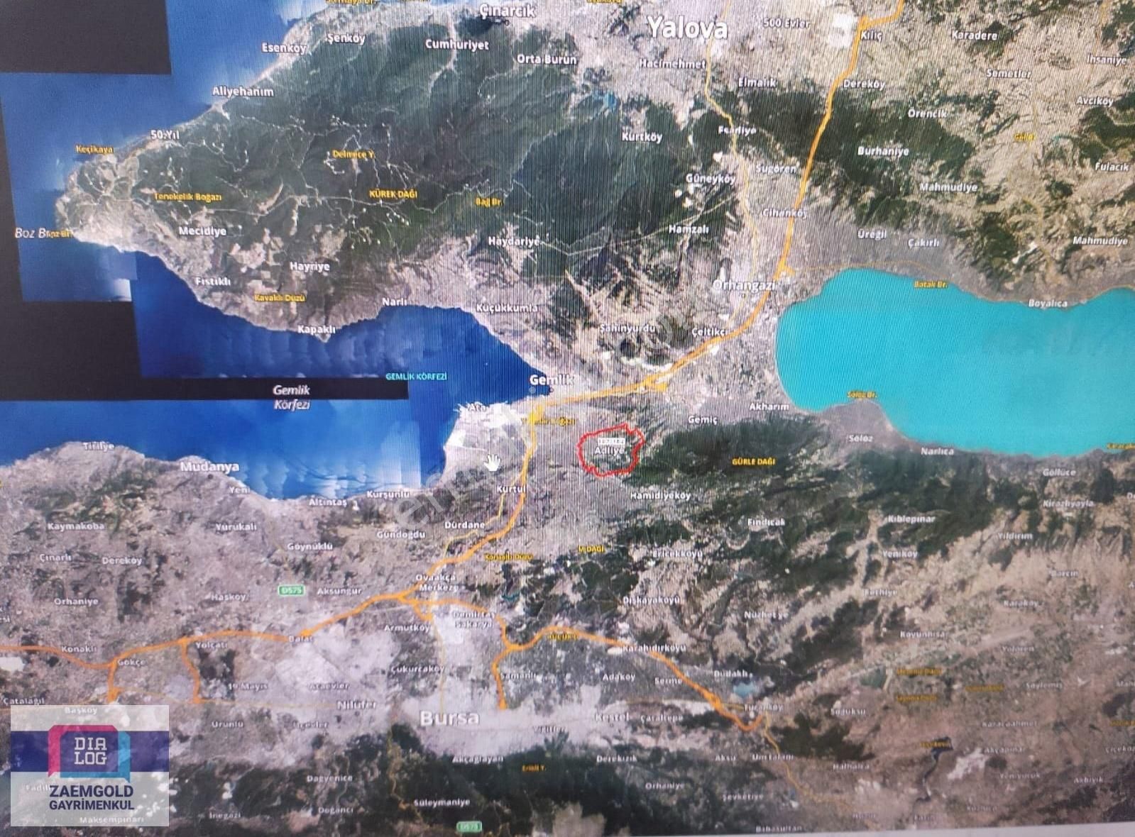 Gemlik Adliye Satılık Tarla Bursa Gemlik Fırsat Yatırımlık Kısmi İmarlı Tarla