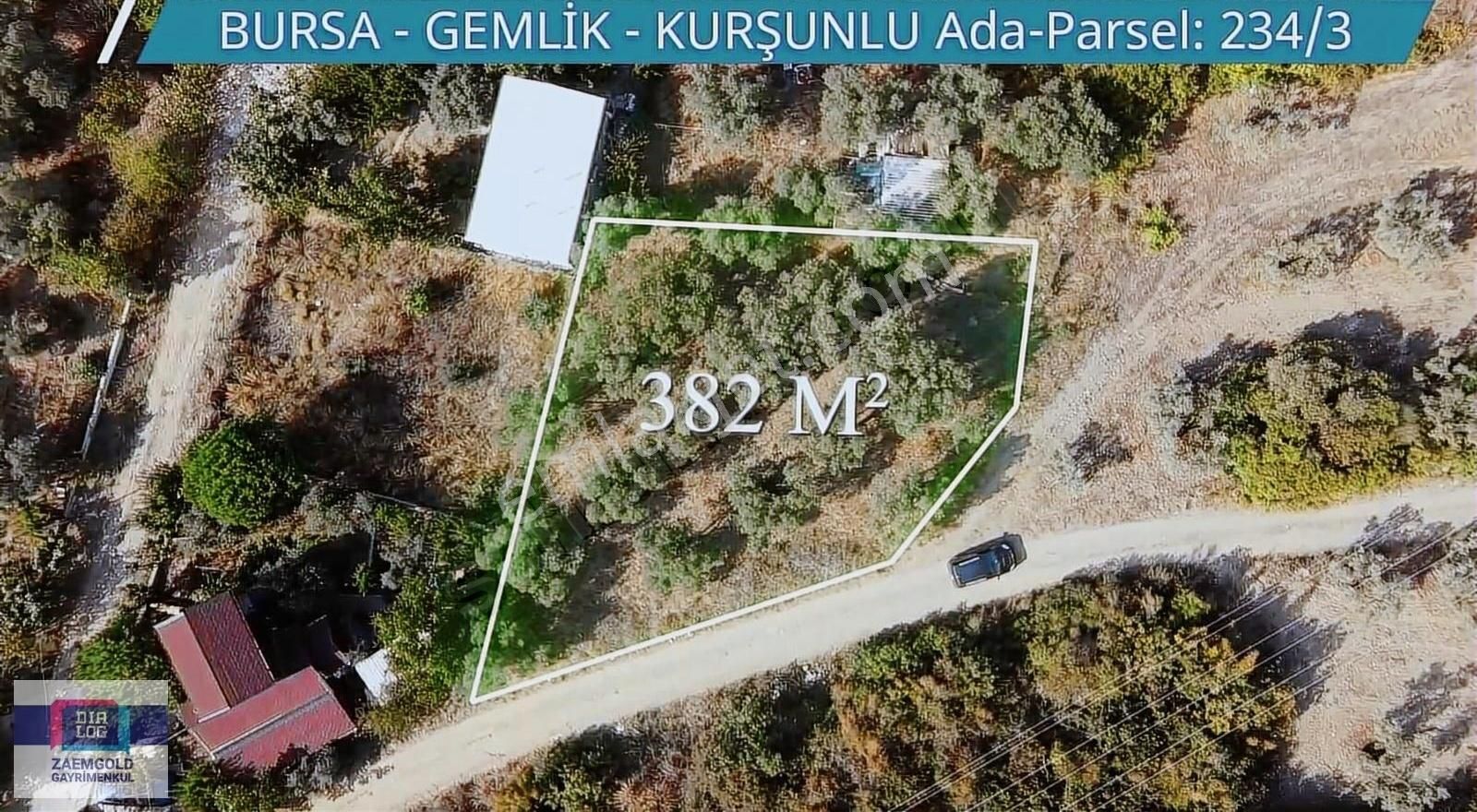 Gemlik Kurşunlu Satılık Villa İmarlı GEMLİK KURŞUNLU'DA SATILIK 382m2 VİLLA İMARLI ARSA