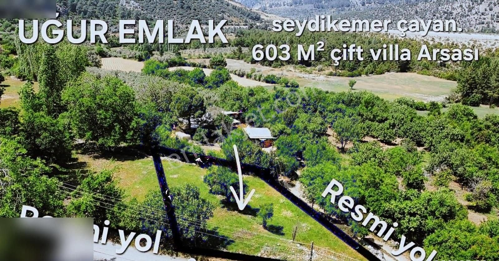 Seydikemer Çayan Satılık Konut İmarlı Acil Uğur'dan Çayan 603 M² İmarlı Çift Villa Arsası Fırsat!