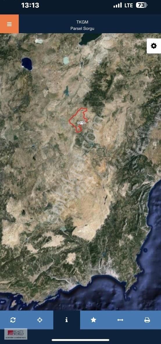 Korkuteli Taşkesiği Satılık Tarla ANTALYA KORKUTELİ TAŞKESİGİNDE 2 ADET. 8700 m2 ARSA