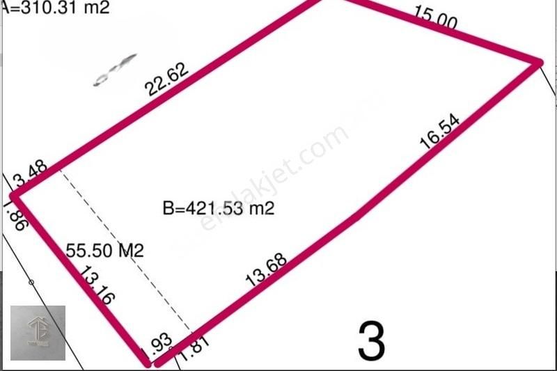 Mezitli Doğlu Satılık Konut İmarlı Tece Doğlu'da Anayol Cepheli 421M2 Villalık Uygun Arsa