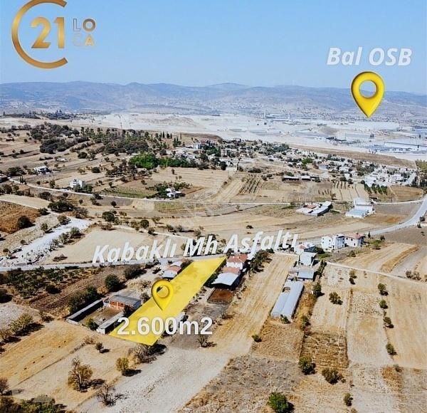 Altıeylül Kabaklı Satılık Tarla CENTURY21 LOCA'DAN BALIKESİR ORGANİZE SANAYİNDE 2.600 m2 ARAZİ