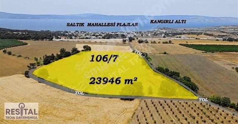 Çanakkale Merkez Yapıldak Köyü (Saltık) Satılık Tarla MERKEZ YAPILDAK KÖYÜ DENİZ MANZARALI KOOPERATİF HİSSESİ