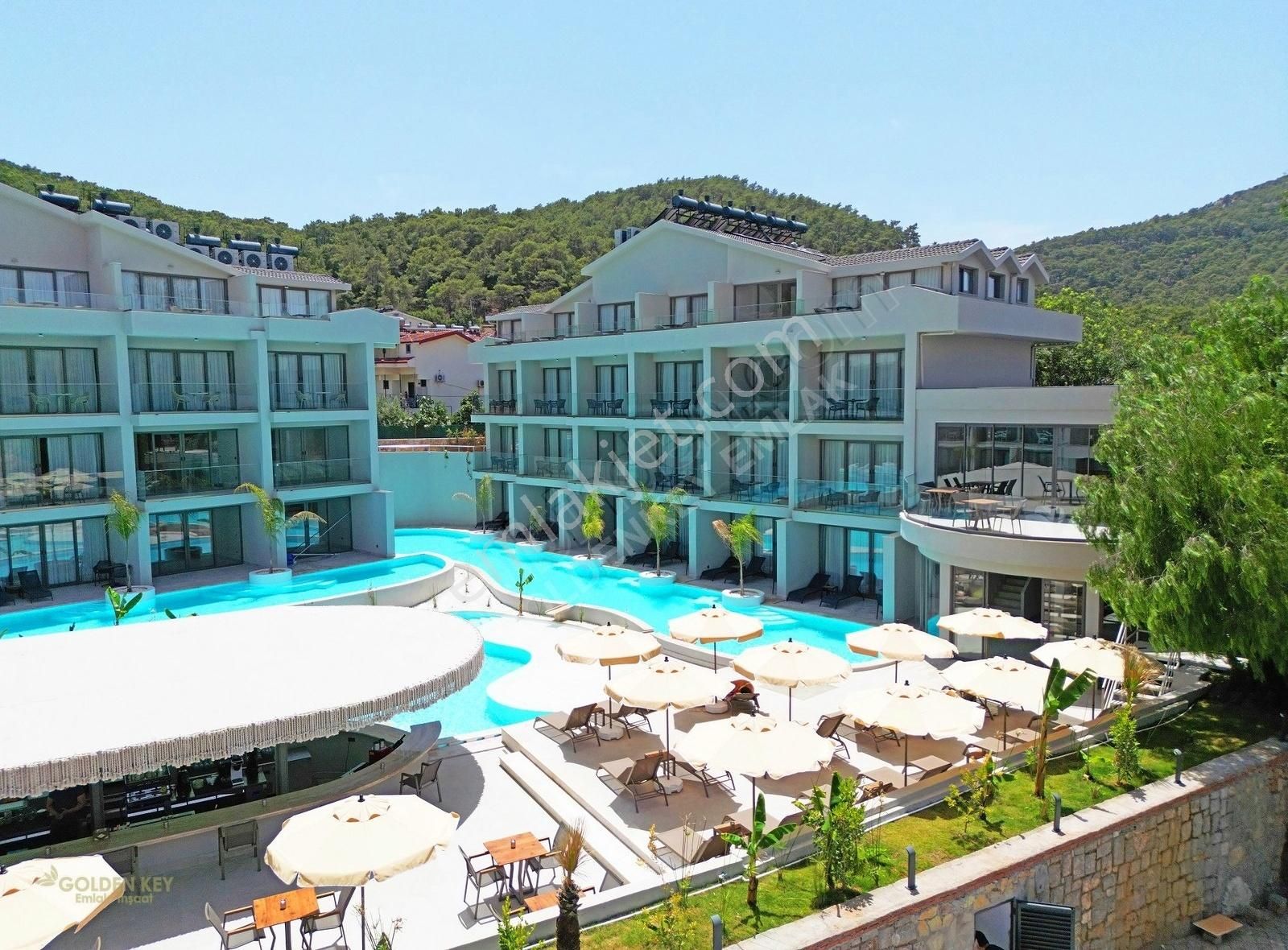 Fethiye Ölüdeniz Satılık Daire Hisarönü merkezde satılık lüks residence 1+1 daire