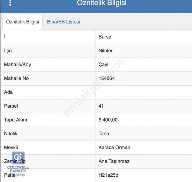 Bursa, Nilüfer Çaylı Da Satılık 6.400 M2 Arazi - Görsel 8