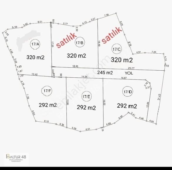 Fethiye İncirköy Satılık Tarla İNCİRKÖY 2 ADET HİSSE HER BİRİ 360 M2 TAPULU KÖY YERLEŞİK ALANDA