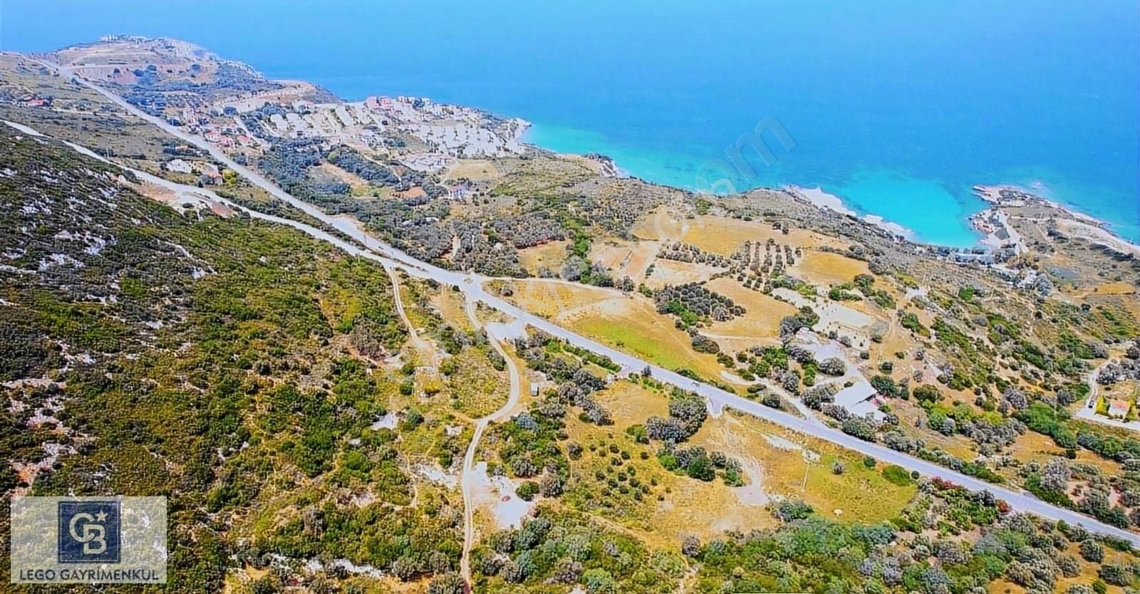 İzmir Karaburun Satılık Turizm İmarlı KARABURUNDA DENİZ MANZARALI ANAYOLA SIFIR KÖŞE PARSEL ARSA