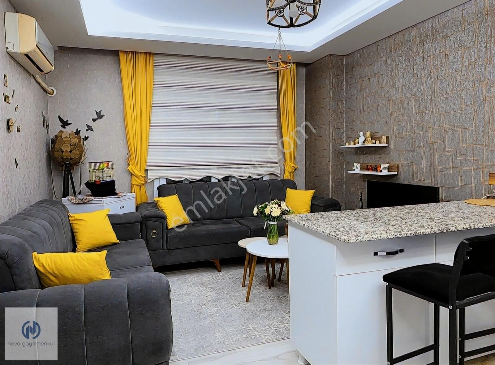 Yenişehir Çiftlikköy Satılık Daire **NOVA** 34 CADDE CİVARI SAYAPARKA YÜRÜME MESAFESİNDE 1+1 EŞYALI