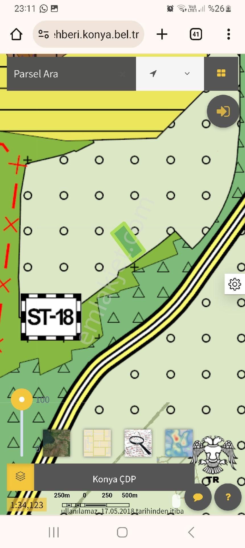 Karatay Ortakonak Satılık Tarla Karatay Zivecikte Satlık 66.552 M2 Tarla