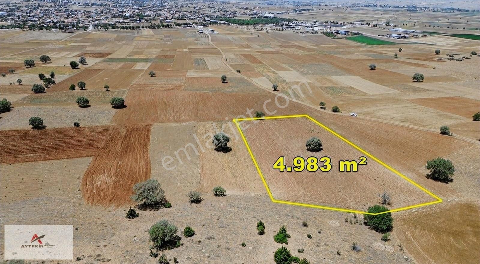 Akören Hacılar Satılık Tarla Akören'de Sanayiye Yakın 4.983m2 Müstakil Tapulu Arazi