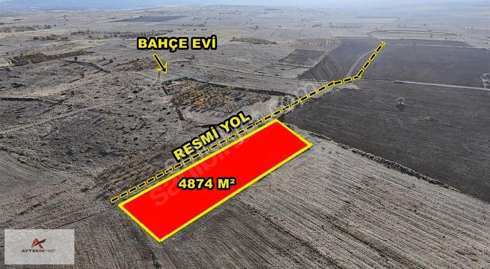 Akören Çatören Satılık Tarla Çatören'de 4.874m2 Müstakil Tapulu Yerleşime Yakın Bahçelik