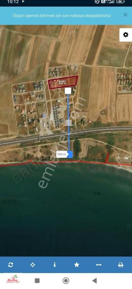 Marmaraereğlisi Çeşmeli Satılık Villa İmarlı DELTA DAN ÇEŞME Lİ DE DENİZE 400M2 MESAFEDE İMARLI ARSA