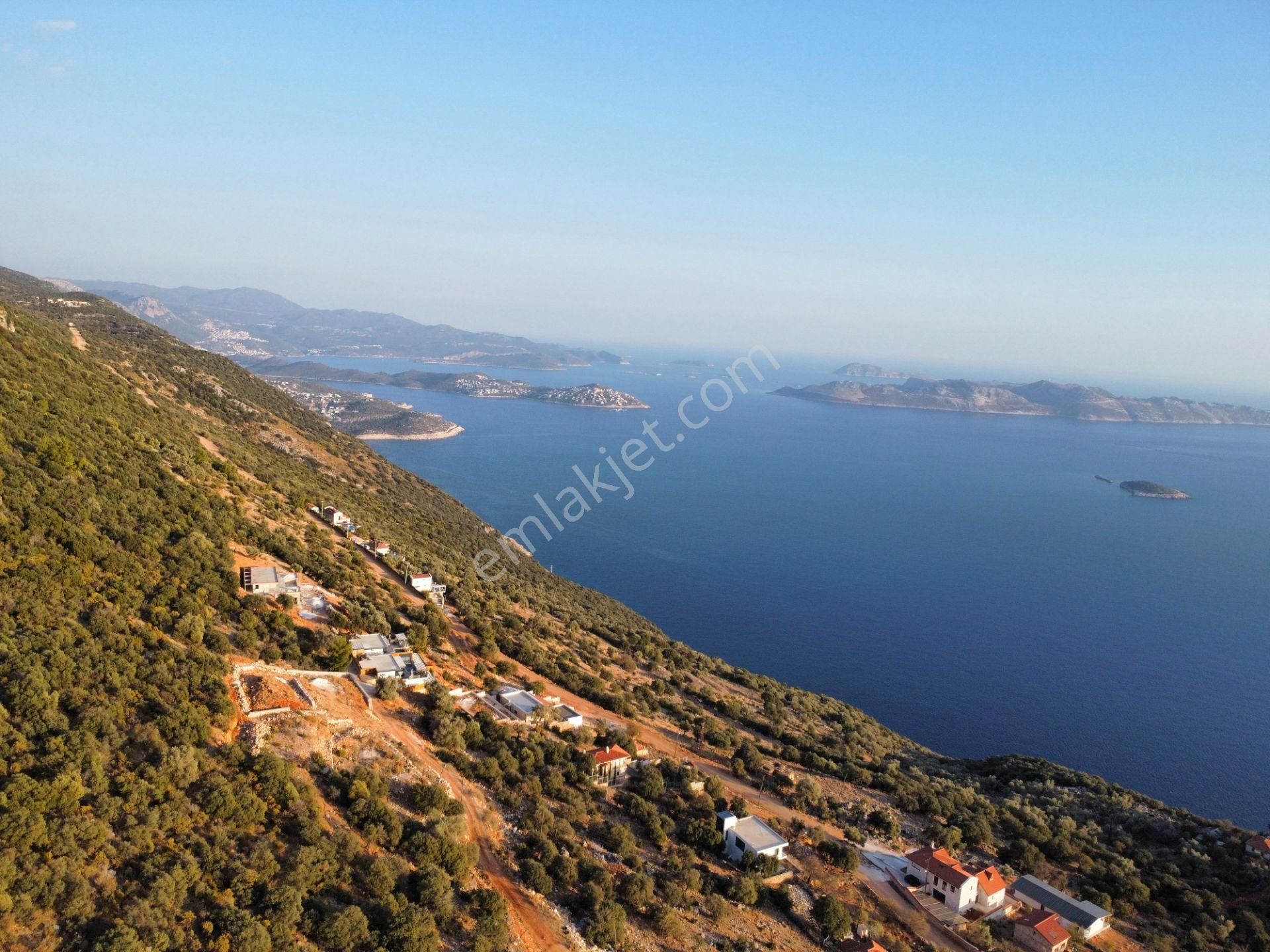 Kaş Gökçeören Satılık Tarla  KAŞ GÖKÇEÖREN'DE FULL DENİZ MANZARALI TEK TAPU SATILIK ARAZİ