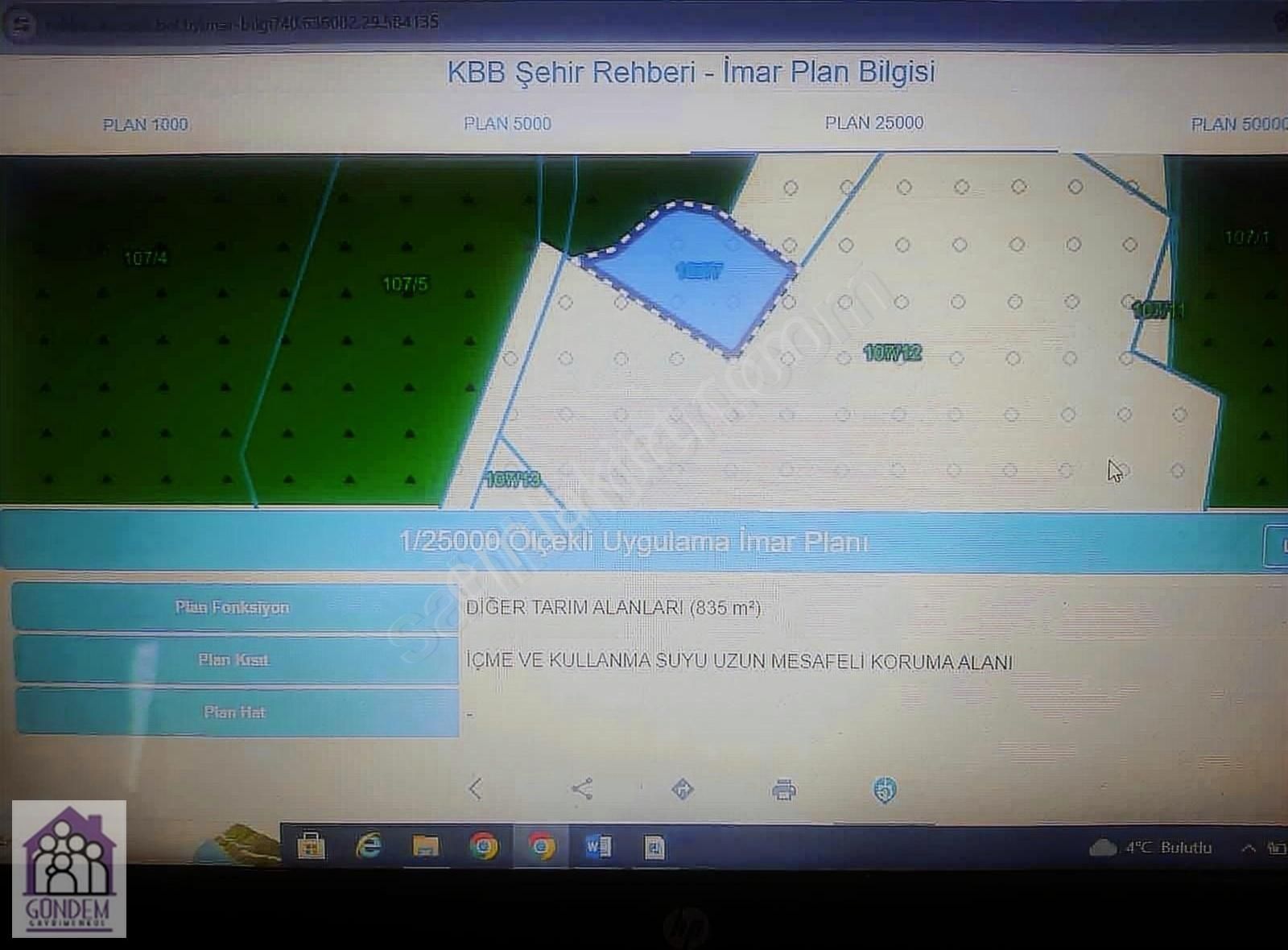 Karamürsel Hayriye Satılık Tarla KARAMÜRSEL HAYRİYE MAHALLESİNDE 832 M2 SATILIK TARLA