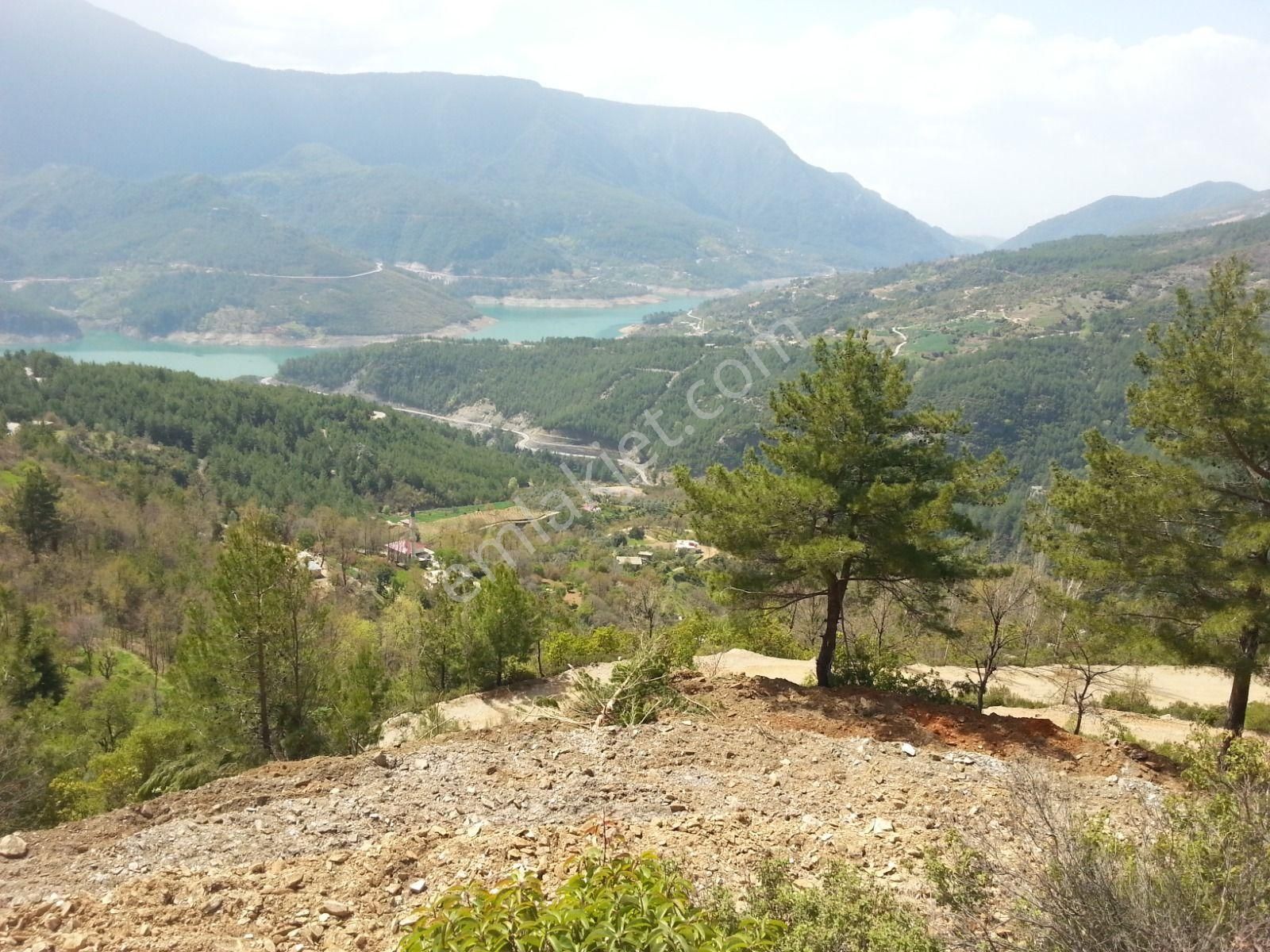 Alanya Üzümlü Satılık Tarla  Alanya üzümlü mahallesinde dim baraj gölü manzaralı satılık arazi