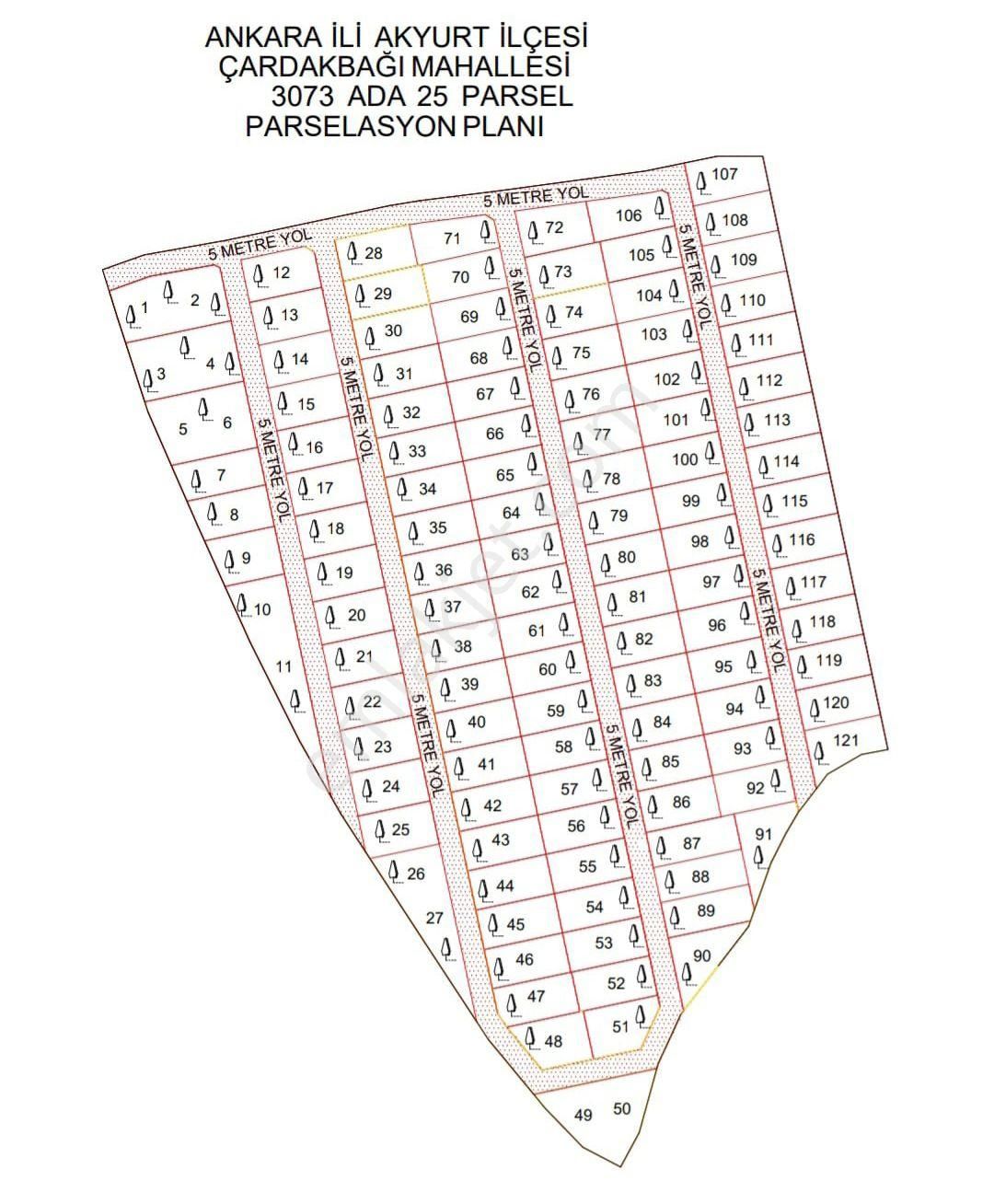 Akyurt Çardakbağı Satılık Bağ & Bahçe Referanstan Satılık Hobi Bahçeleri 200-400-600-800m2