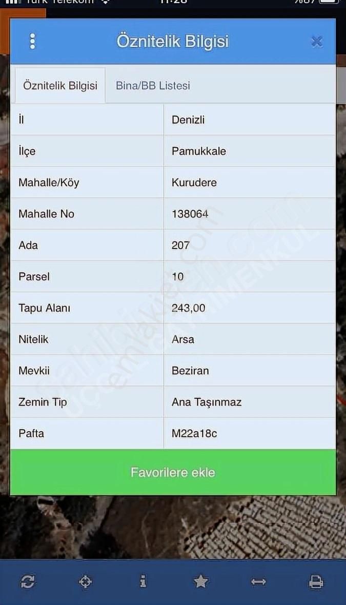 Pamukkale Akhan Satılık Konut İmarlı AKHAN KURUDERE DE B+2 KÖŞE PARSEL 243 M2 ARSAMIZ SATILIKTIR