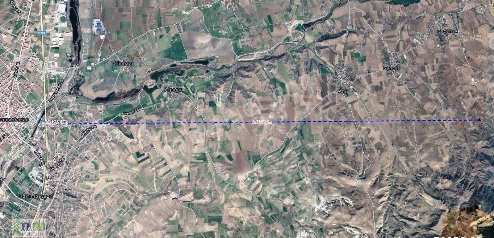 Kahramankazan Sancar Satılık Bağ & Bahçe Petek Emlak'tan Sancar Da Bağ Nitelikli 1543m2 Tek Tapu Yolu Olan Arazi