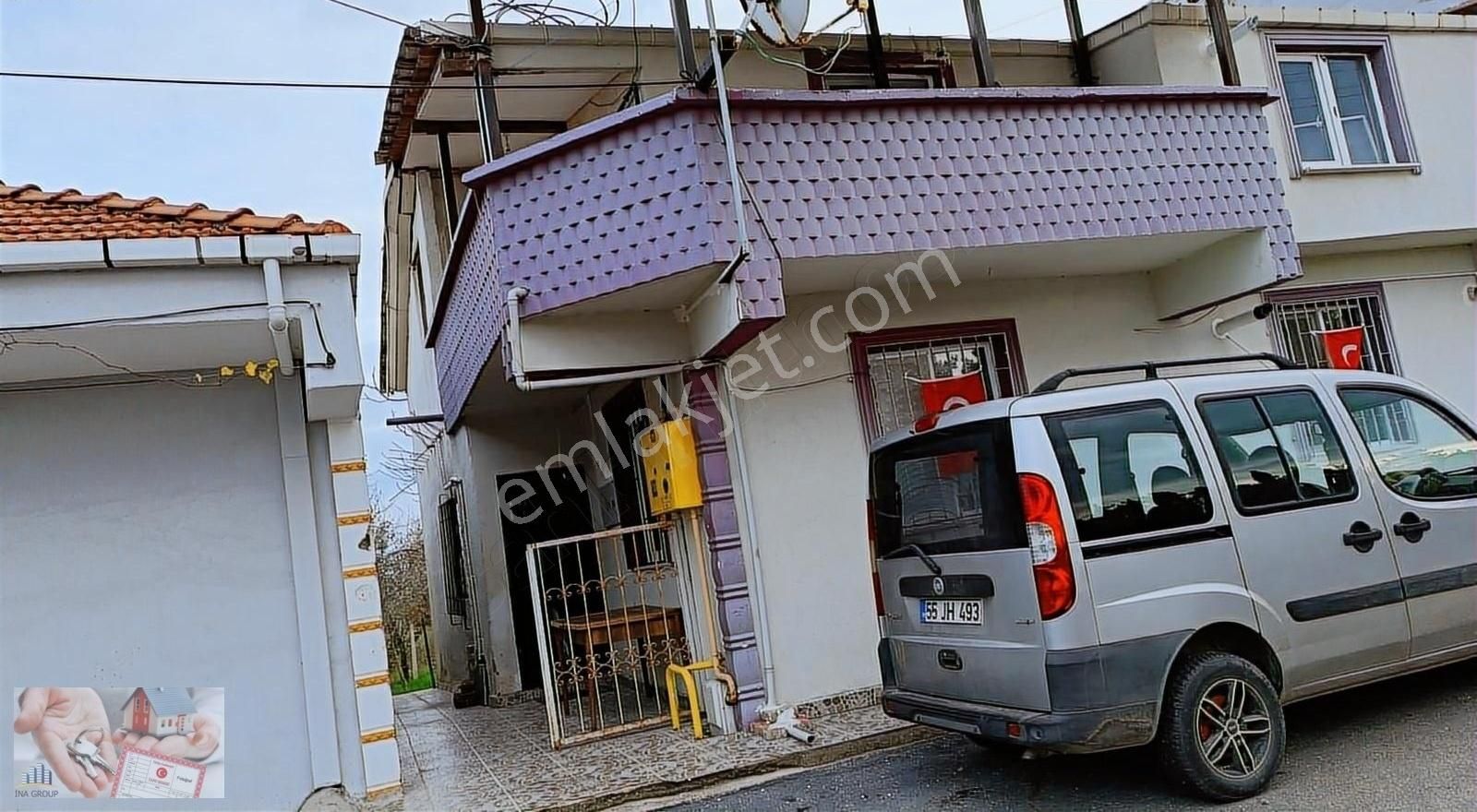 Bafra İshaklı Kiralık Daire Hızır 4 Sokakta Kiralık 1. Kat Daire 2+1 Müstakil Bahçeli