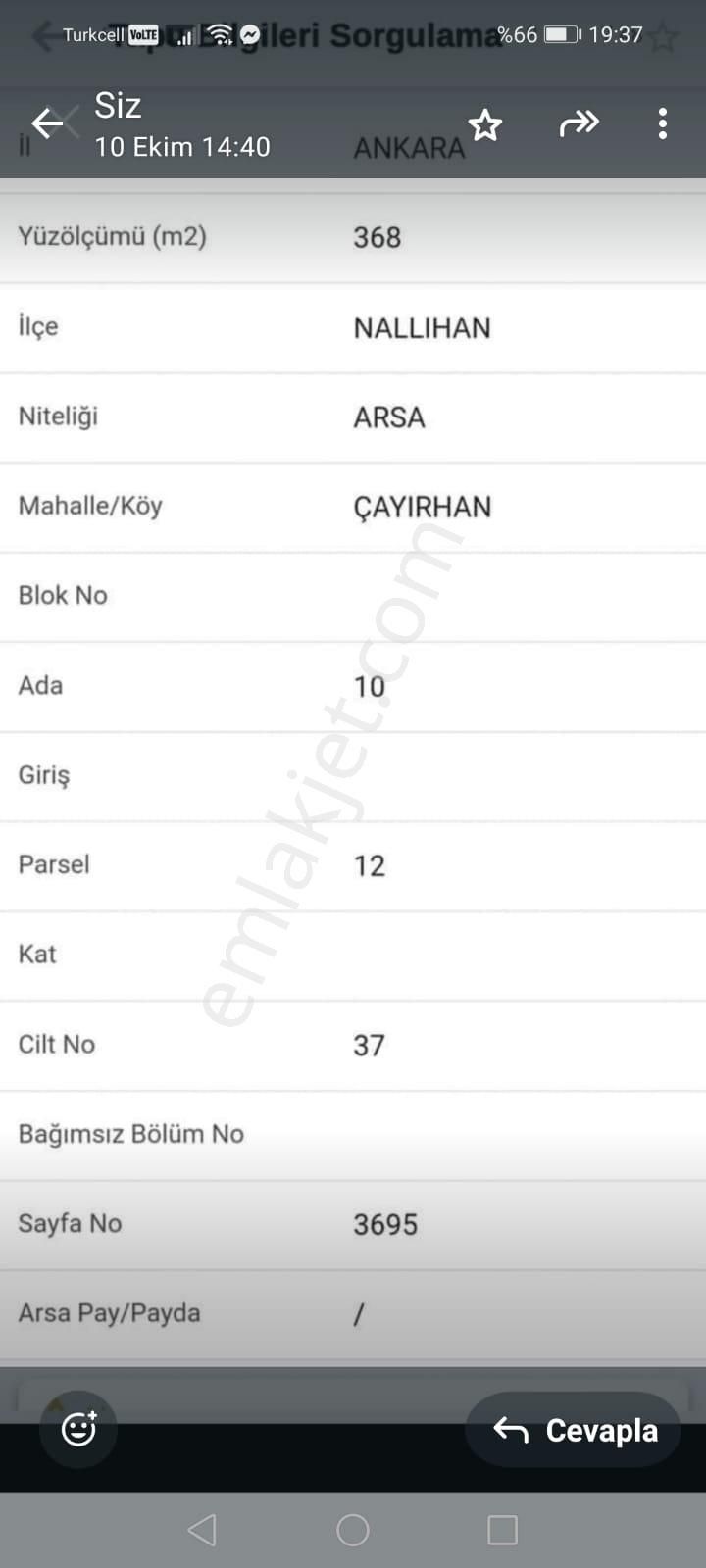 Nallıhan Çayırhan Merkezde 4 Katlı Konut İmarlı Arsa Satılık - Görsel 18
