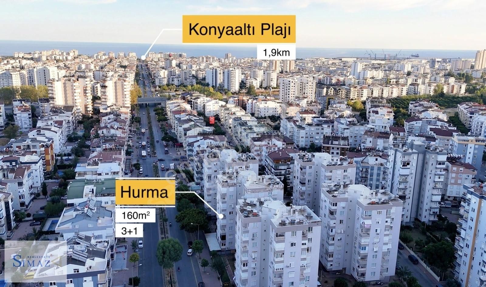 Konyaaltı Hurma Satılık Daire Denize Yakın, Full Sıfır Tadilatlı, Merkezi Konumda Geniş 3+1