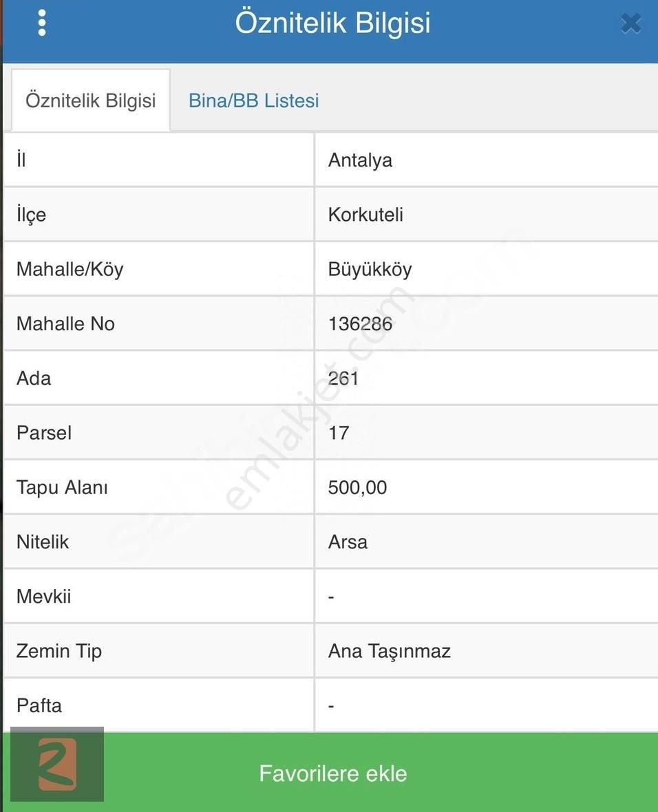 Korkuteli Büyükköy Satılık Villa İmarlı Korkutelinde İmarlı Satılık Arsa