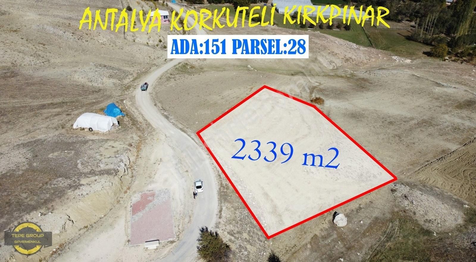 Korkuteli Kırkpınar Satılık Tarla KIRKPINAR KÖY MERKEZİ YAKINI 2340 M2 SATILIK YATIRIMLIK TARLA