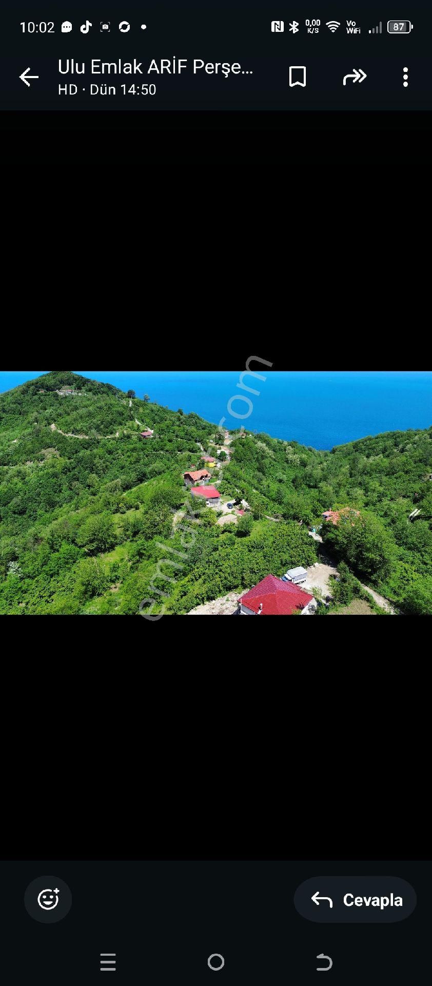 Perşembe Ramazan Mahallesi Satılık 1483m2 Arazi