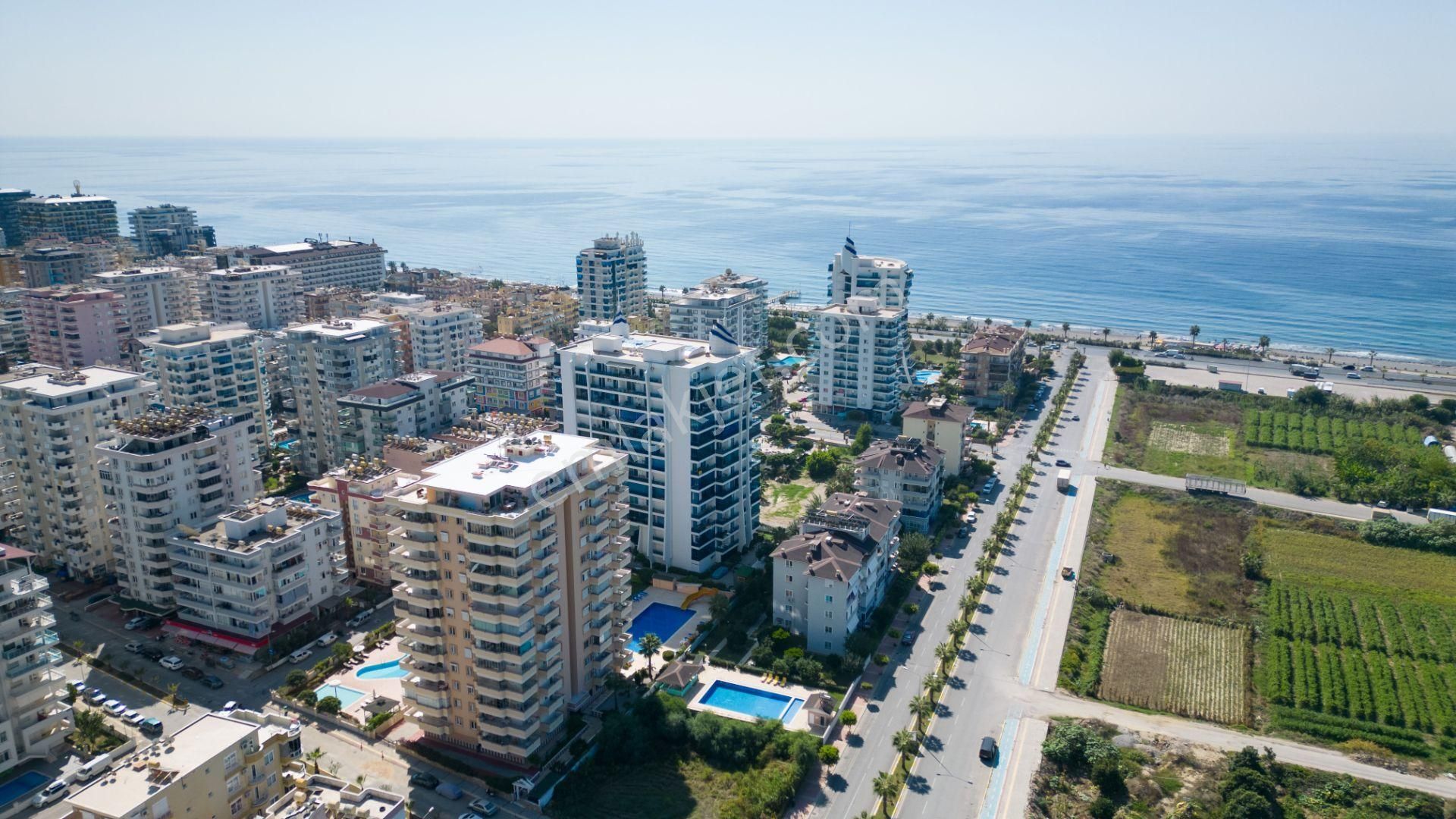 Antalya Alanya Deniz Manzaralı Satılık Daire Mahmutlar mahallesi Kurt safir sarayı Euro Residence 4 Deniz manzaralı 2+1 odalı satılık daire