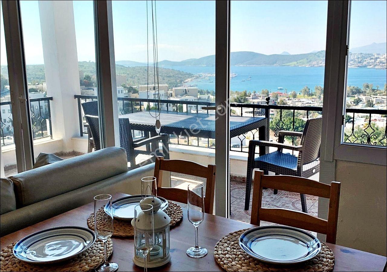 Bodrum Degirmenlere Yakın Eşyalı Kiralık Manzaralı Daire - Görsel 18