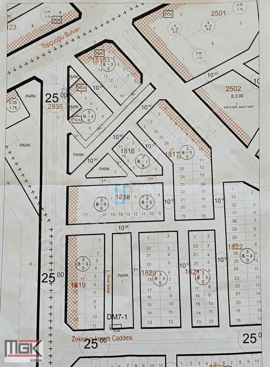 Kilis Merkez Atatürk Satılık Konut İmarlı ÜNİVERSİTE YÜRÜME MESAFESİNDE PARK CEPHELİ ARSA