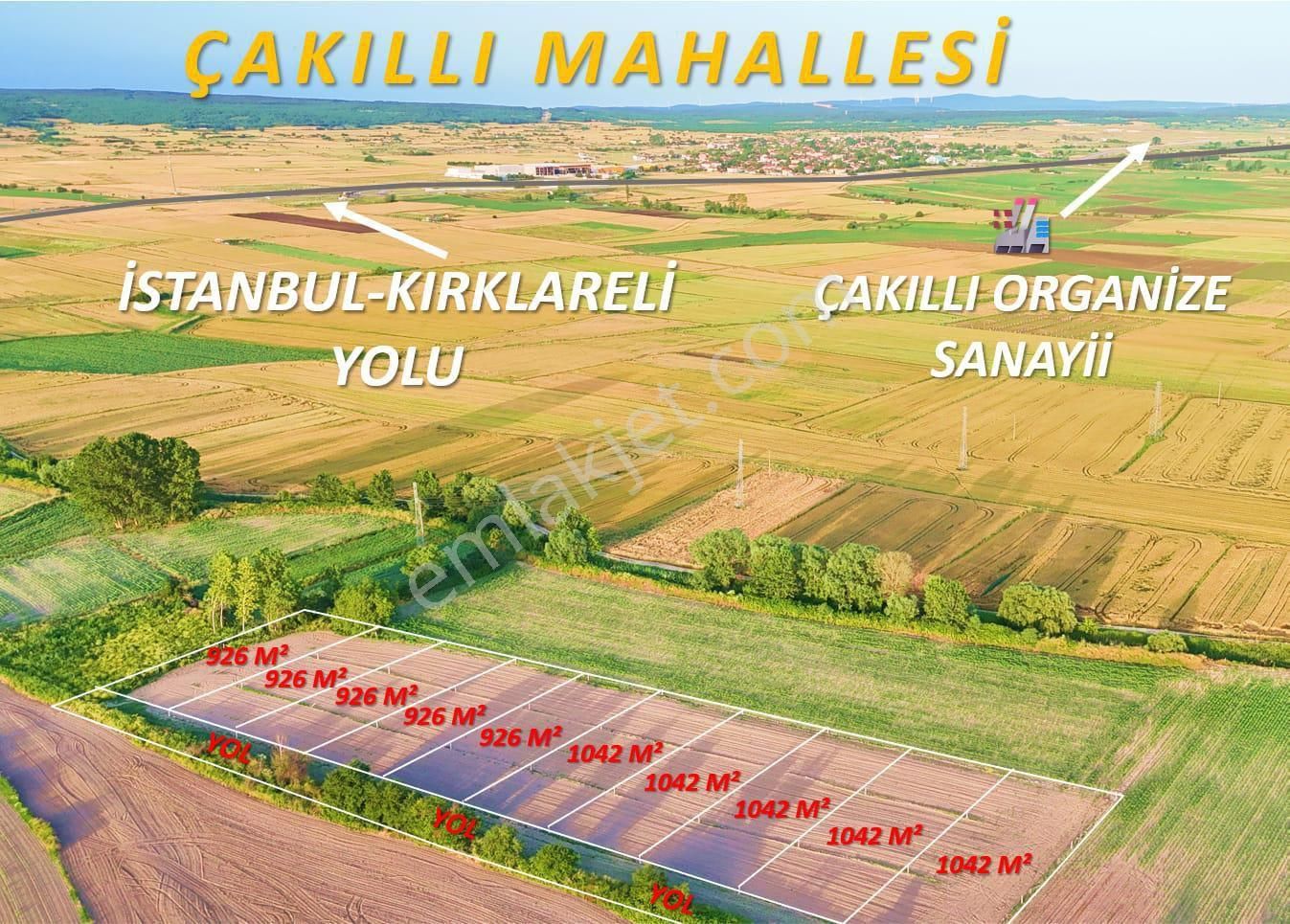 Vize Evrenli Köyü Satılık Tarla Vize Evrenli 1042 M2 Yola Yerleşime Yakın Alıcısına Yüksek Pirim Yapacak Fırsat Arsa