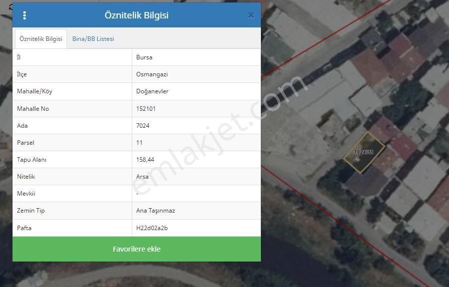 Osmangazi Panayır Satılık Konut İmarlı Turyap City'den Panayır Doğanevlerde Konut İmarlı Satılık Arsa