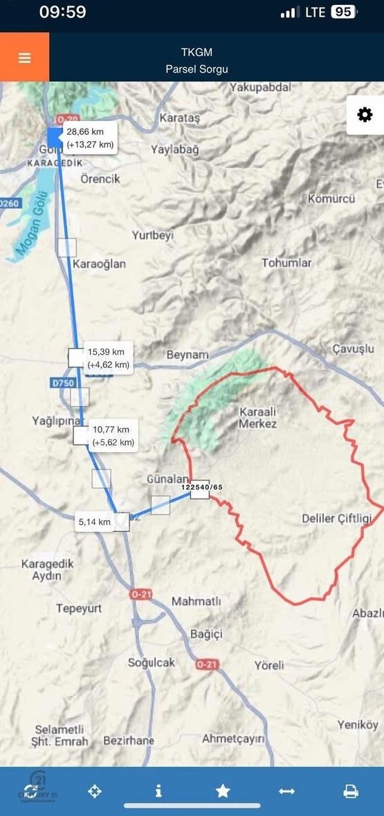 Gölbaşı Karaali Yazlık Satılık Tarla Karaali de satılık hobi bahçesi