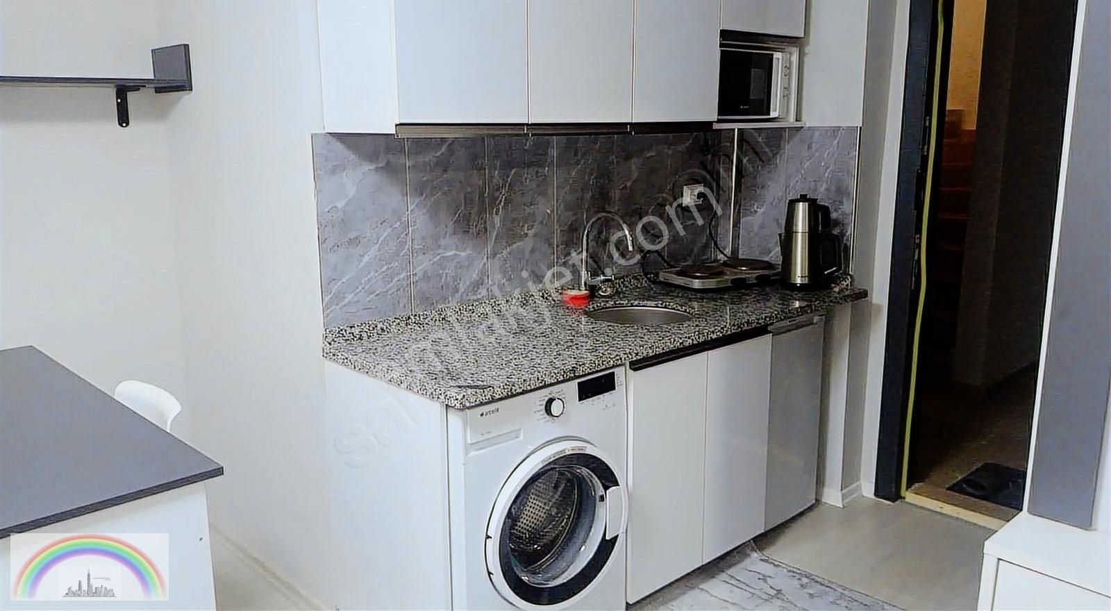 Yenimahalle Gazi Metroya Yakın Kiralık Daire GAZİMAHALLESİNDE BAYANAHERŞEY DAHİL 1+0 LÜX MOBİLYALI BAHÇE KATI