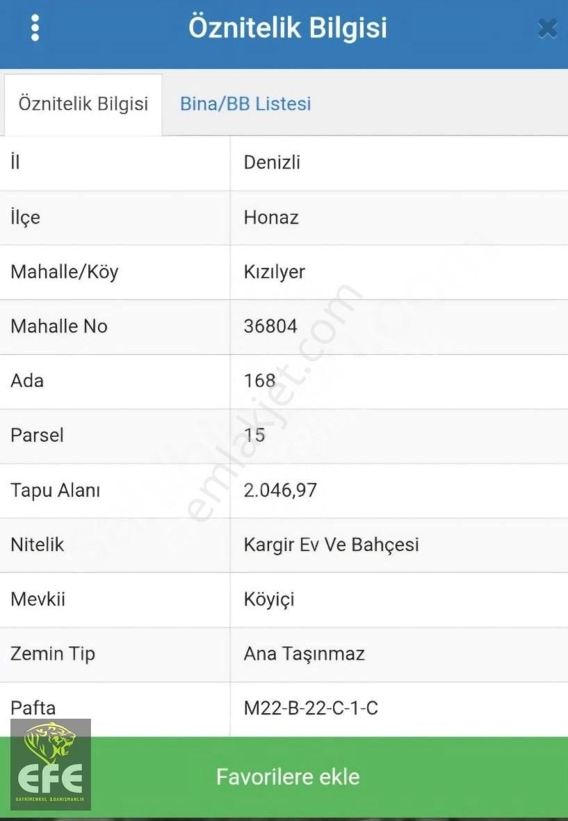 Honaz Kızılyer Satılık Konut İmarlı Denizli Honaz Kızılyer De Satılık Arsa